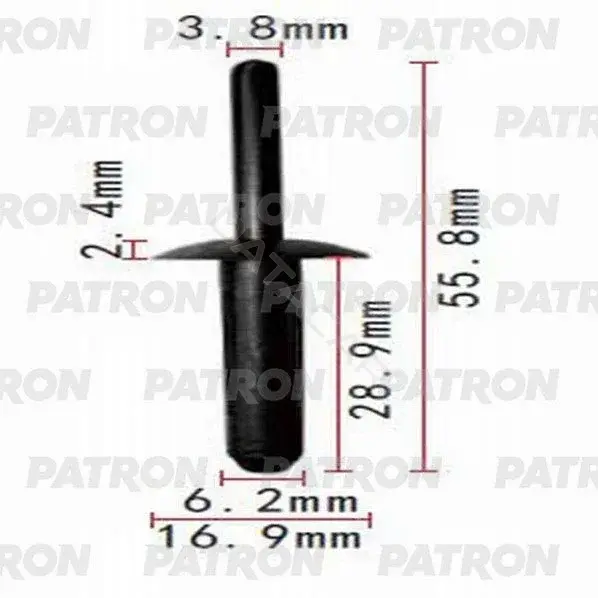 Клипсы, фиксаторы, зажимы PATRON P37-0766