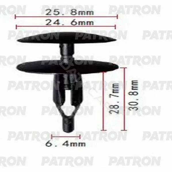 Клипсы, фиксаторы, зажимы PATRON P37-0771