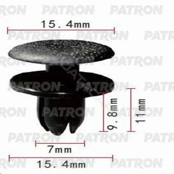 Клипсы, фиксаторы, зажимы PATRON P37-0776
