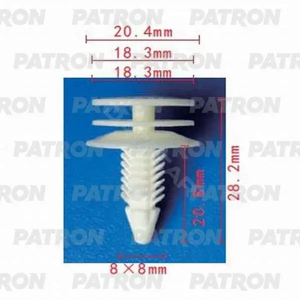 Клипсы, фиксаторы, зажимы PATRON P37-0779