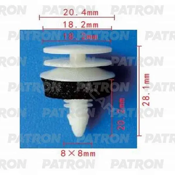 Клипсы, фиксаторы, зажимы PATRON P37-0781