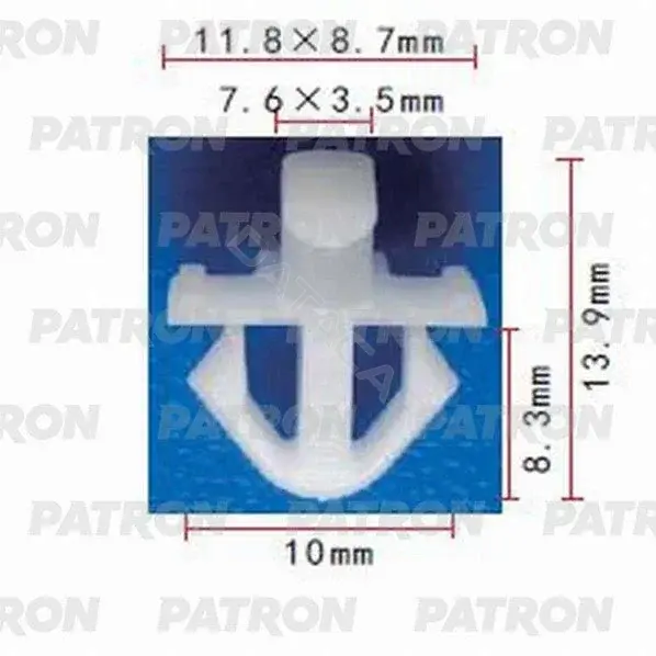 Клипсы, фиксаторы, зажимы PATRON P37-0785