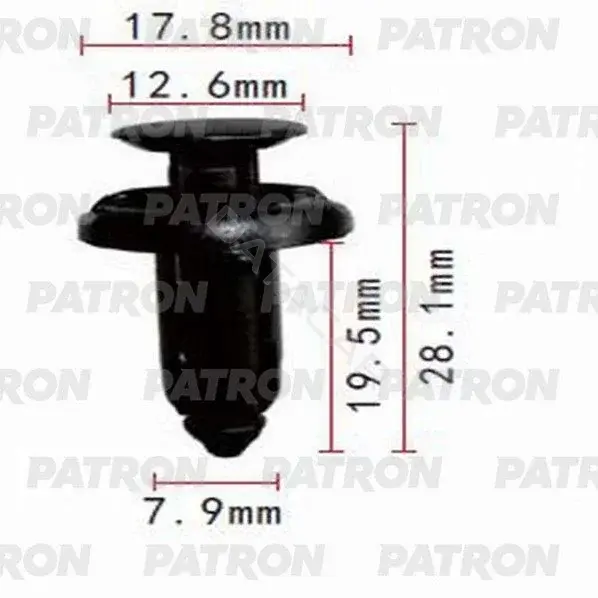 Клипсы, фиксаторы, зажимы PATRON P37-0904