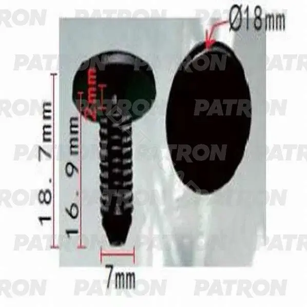 Клипсы, фиксаторы, зажимы PATRON P37-0911