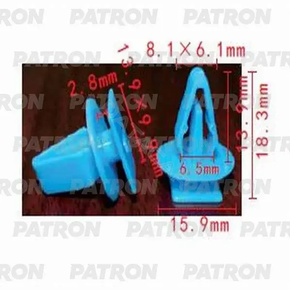 Клипсы, фиксаторы, зажимы PATRON P37-0950