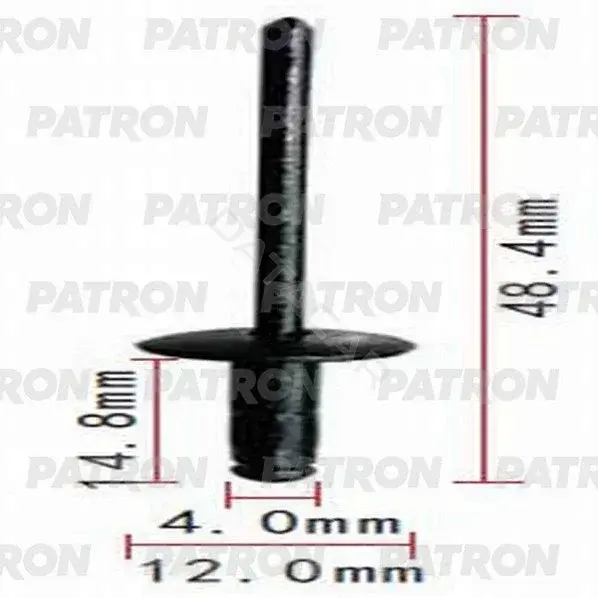 Клипсы, фиксаторы, зажимы PATRON P37-0962