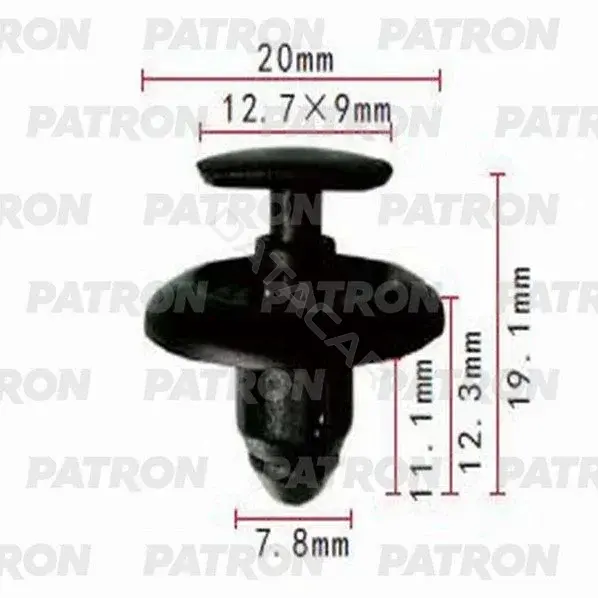 Клипсы, фиксаторы, зажимы PATRON P37-0967