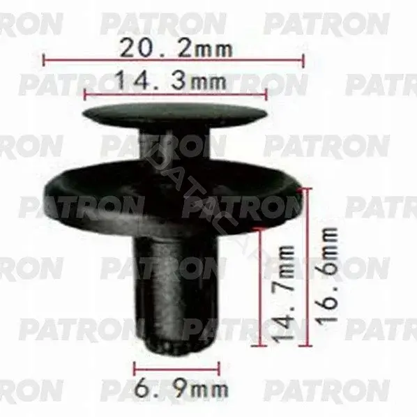 Клипсы, фиксаторы, зажимы PATRON P37-0970