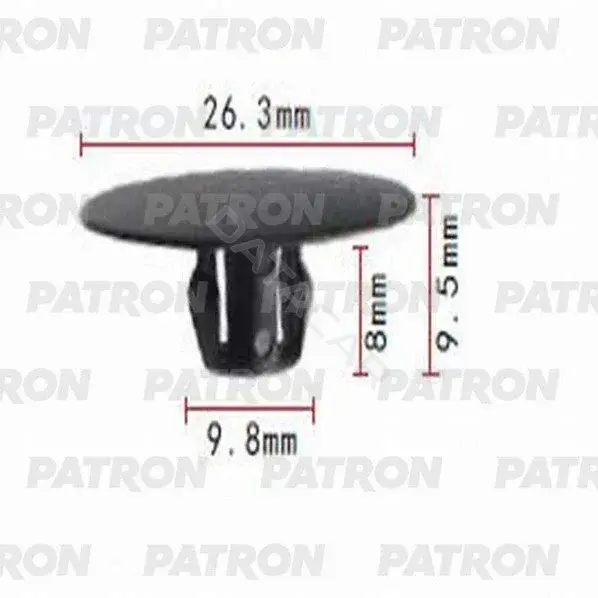 Клипсы, фиксаторы, зажимы PATRON P37-0983