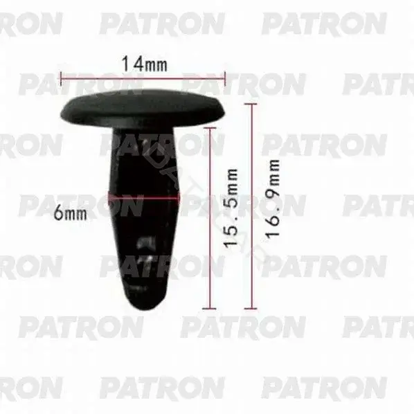 Клипсы, фиксаторы, зажимы PATRON P37-0996