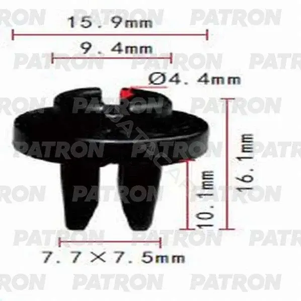 Клипсы, фиксаторы, зажимы PATRON P37-1004