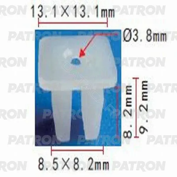 Клипсы, фиксаторы, зажимы PATRON P37-1008
