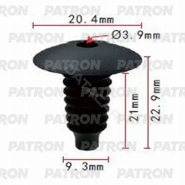 Клипсы, фиксаторы, зажимы PATRON P37-1012