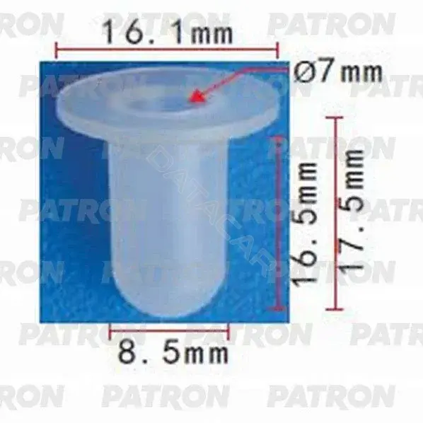 Клипсы, фиксаторы, зажимы PATRON P37-1017
