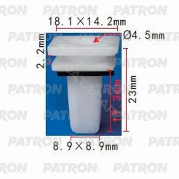 Клипсы, фиксаторы, зажимы PATRON P37-1018