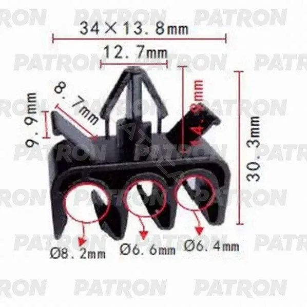 Клипсы, фиксаторы, зажимы PATRON P37-1025