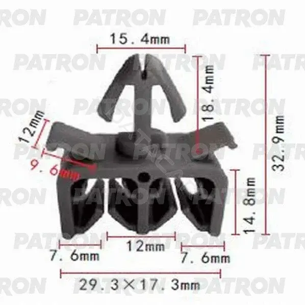 Клипсы, фиксаторы, зажимы PATRON P37-1027