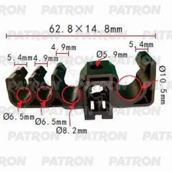 Клипсы, фиксаторы, зажимы PATRON P37-1028