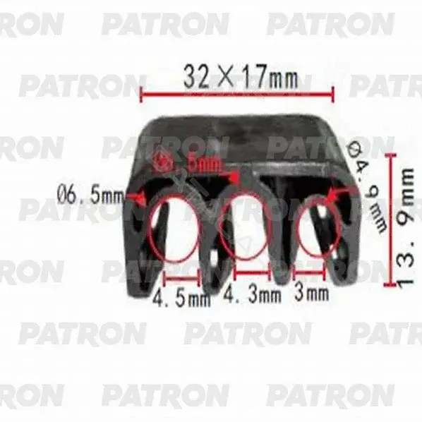 Клипсы, фиксаторы, зажимы PATRON P37-1035