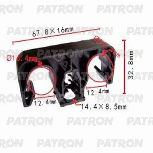 Клипсы, фиксаторы, зажимы PATRON P37-1036