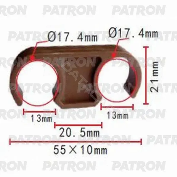 Клипсы, фиксаторы, зажимы PATRON P37-1037