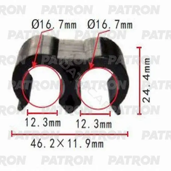 Клипсы, фиксаторы, зажимы PATRON P37-1038