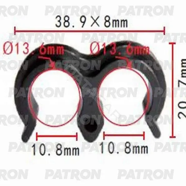 Клипсы, фиксаторы, зажимы PATRON P37-1042