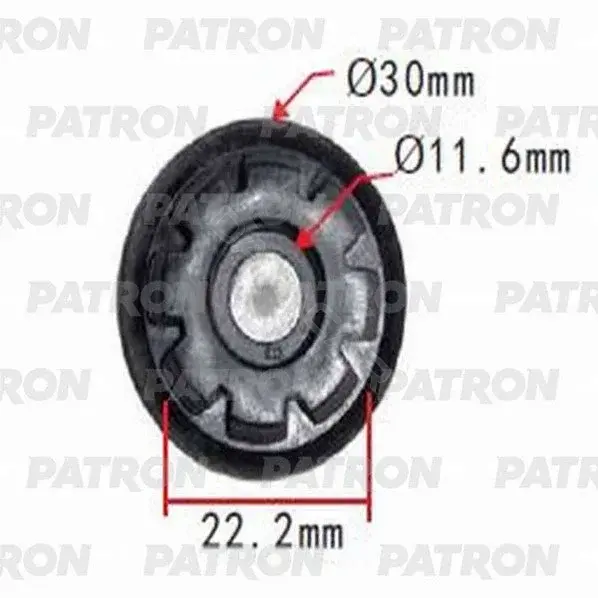 Клипсы, фиксаторы, зажимы PATRON P37-1044