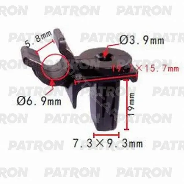 Клипсы, фиксаторы, зажимы PATRON P37-1054