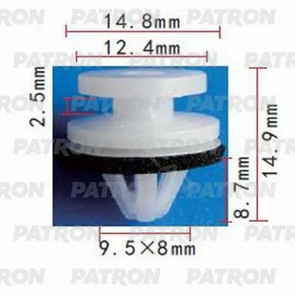 Клипсы, фиксаторы, зажимы PATRON P37-1063