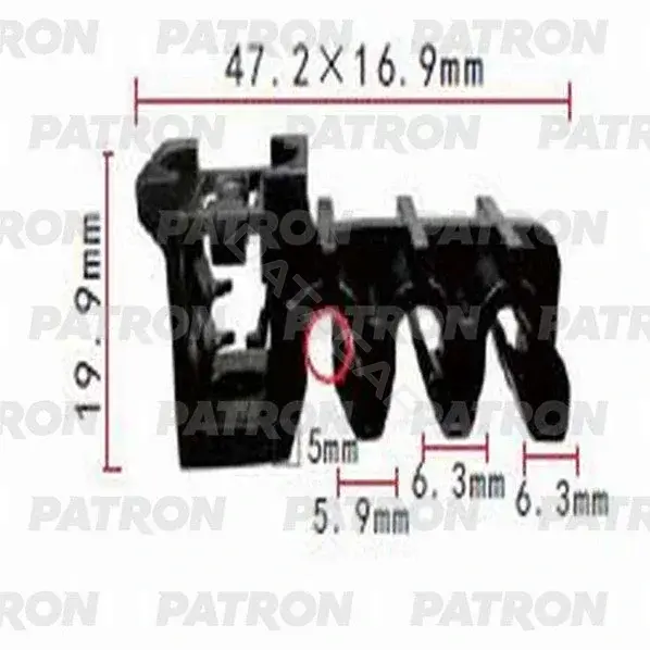 Клипсы, фиксаторы, зажимы PATRON P37-1067