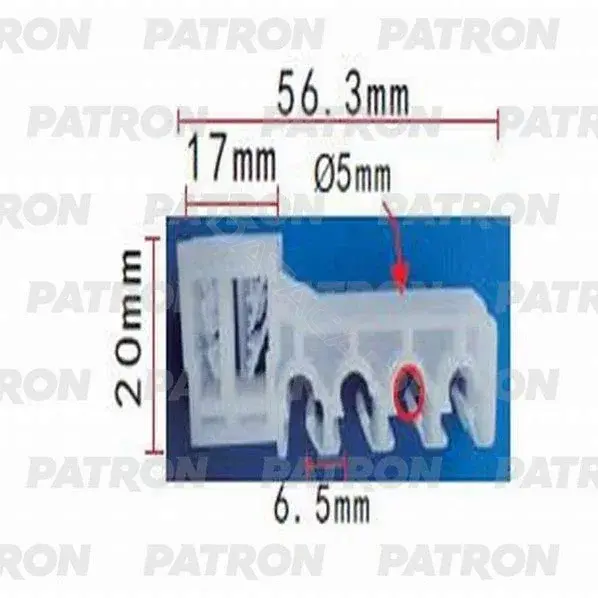 Клипсы, фиксаторы, зажимы PATRON P37-1068