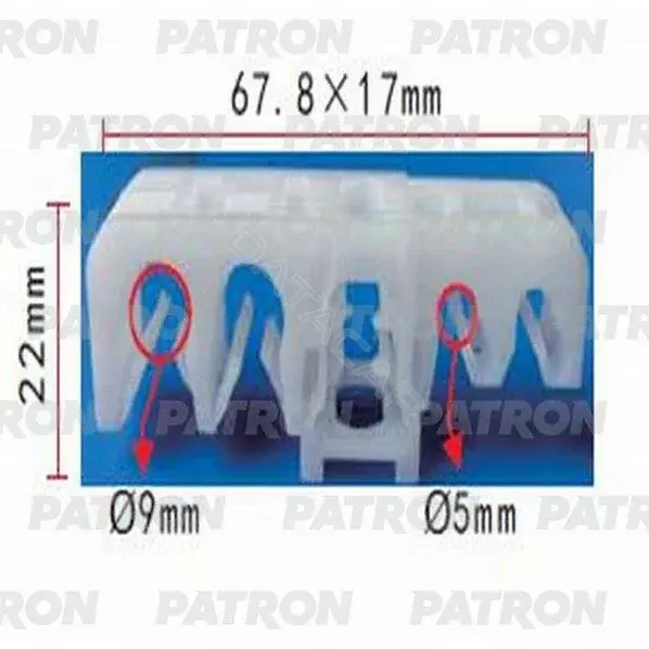 Клипсы, фиксаторы, зажимы PATRON P37-1070