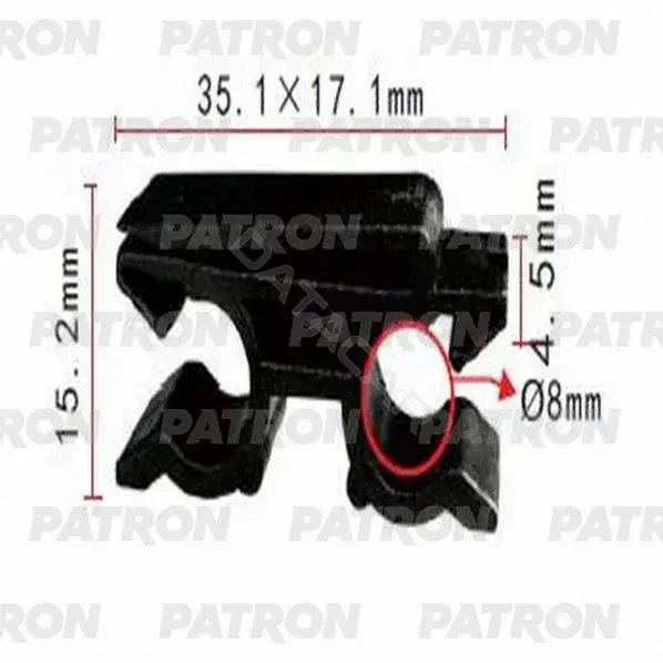 Клипсы, фиксаторы, зажимы PATRON P37-1076