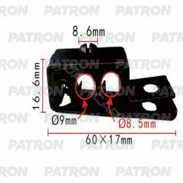 Клипсы, фиксаторы, зажимы PATRON P37-1077