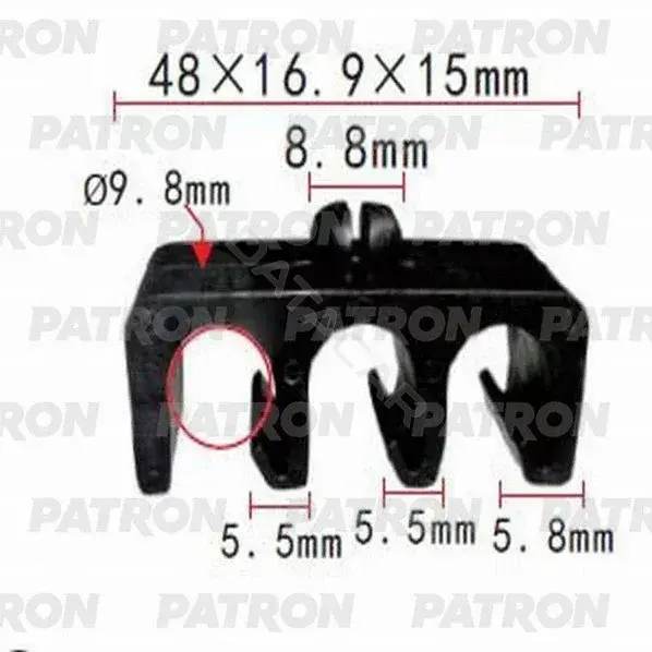 Клипсы, фиксаторы, зажимы PATRON P37-1079