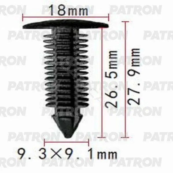 Клипсы, фиксаторы, зажимы PATRON P37-1087