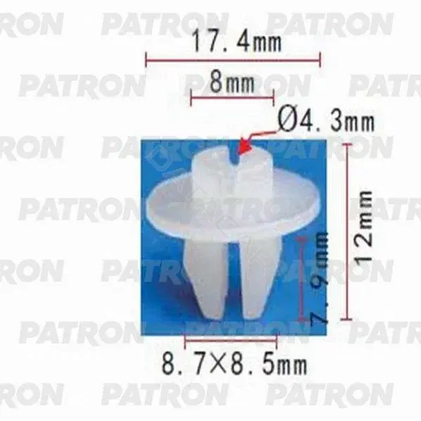 Клипсы, фиксаторы, зажимы PATRON P37-1093