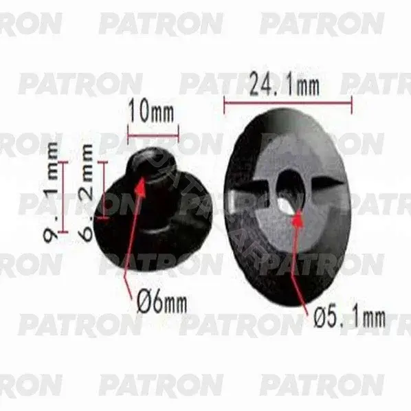 Клипсы, фиксаторы, зажимы PATRON P37-1098