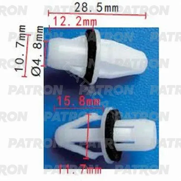 Клипсы, фиксаторы, зажимы PATRON P37-1106
