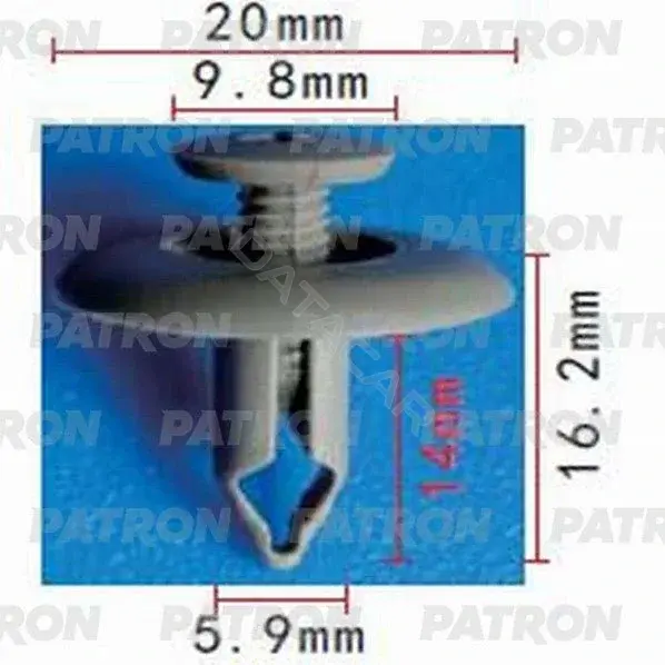 Клипсы, фиксаторы, зажимы PATRON P37-1114