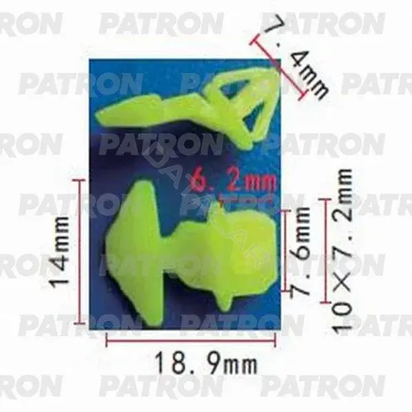 Клипсы, фиксаторы, зажимы PATRON P37-1115