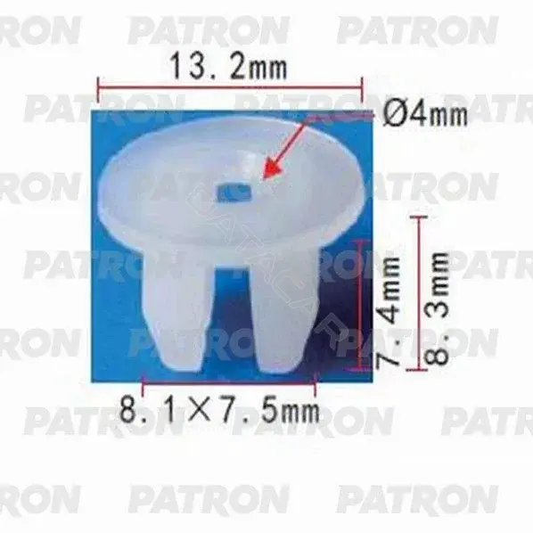 Клипсы, фиксаторы, зажимы PATRON P37-1118
