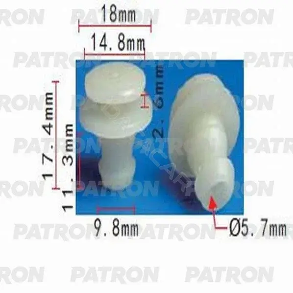 Клипсы, фиксаторы, зажимы PATRON P37-1121