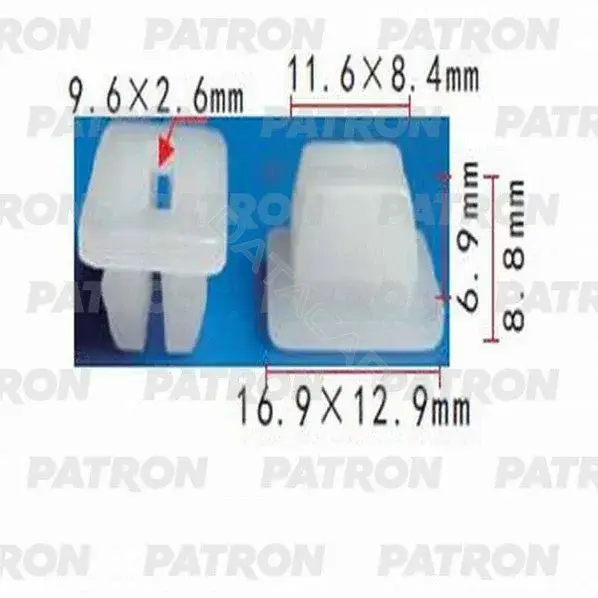 Клипсы, фиксаторы, зажимы PATRON P37-1127