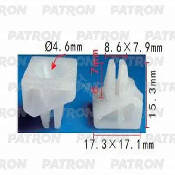 Клипсы, фиксаторы, зажимы PATRON P37-1132