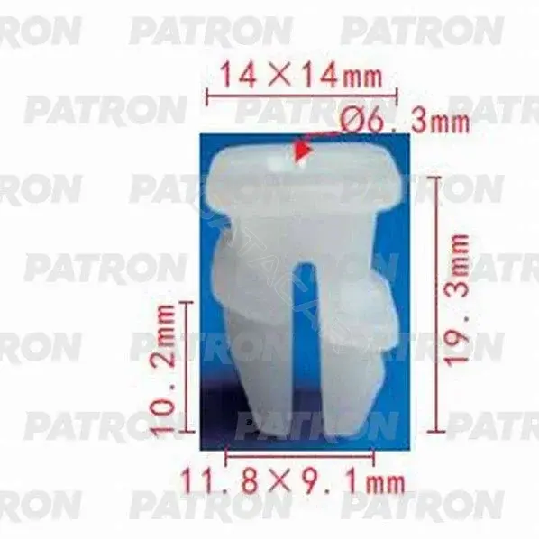 Клипсы, фиксаторы, зажимы PATRON P37-1144