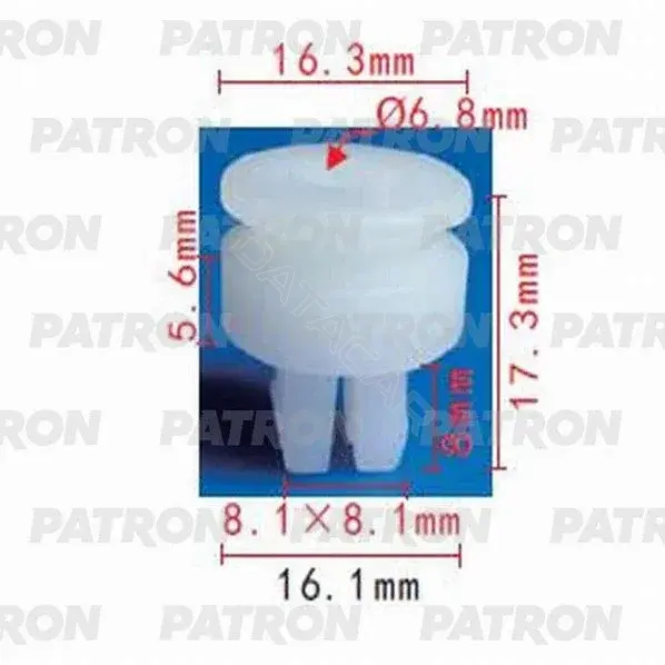 Клипсы, фиксаторы, зажимы PATRON P37-1145