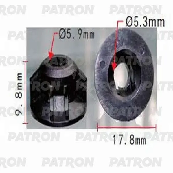 Клипсы, фиксаторы, зажимы PATRON P37-1156