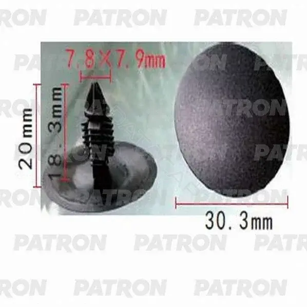 Клипсы, фиксаторы, зажимы PATRON P37-1158